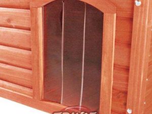 Trixie Kunststofftür f. NATURA Flachdach-Hundehütte - M