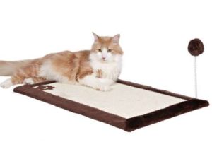 Trixie Kratzmatte mit Spielzeug auf Feder