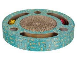 Trixie Kratztrommel aus Pappe mit Spielbällen