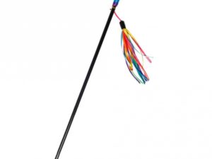 Karlie Flamingo Katzenangel mit Regenbogenfäden