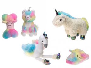 Karlie Plüschknochen in Regenbogenfarben