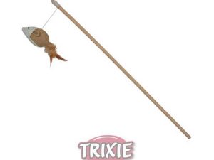 Trixie Spielangel Maus mit Federn