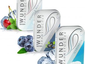 Wunder Zahnstocher FreshPack Metallbox (3x100 Stück)