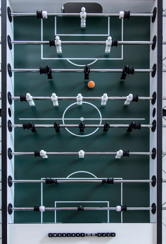 Charlsten Profi Kickertisch Weiß – Bild 5