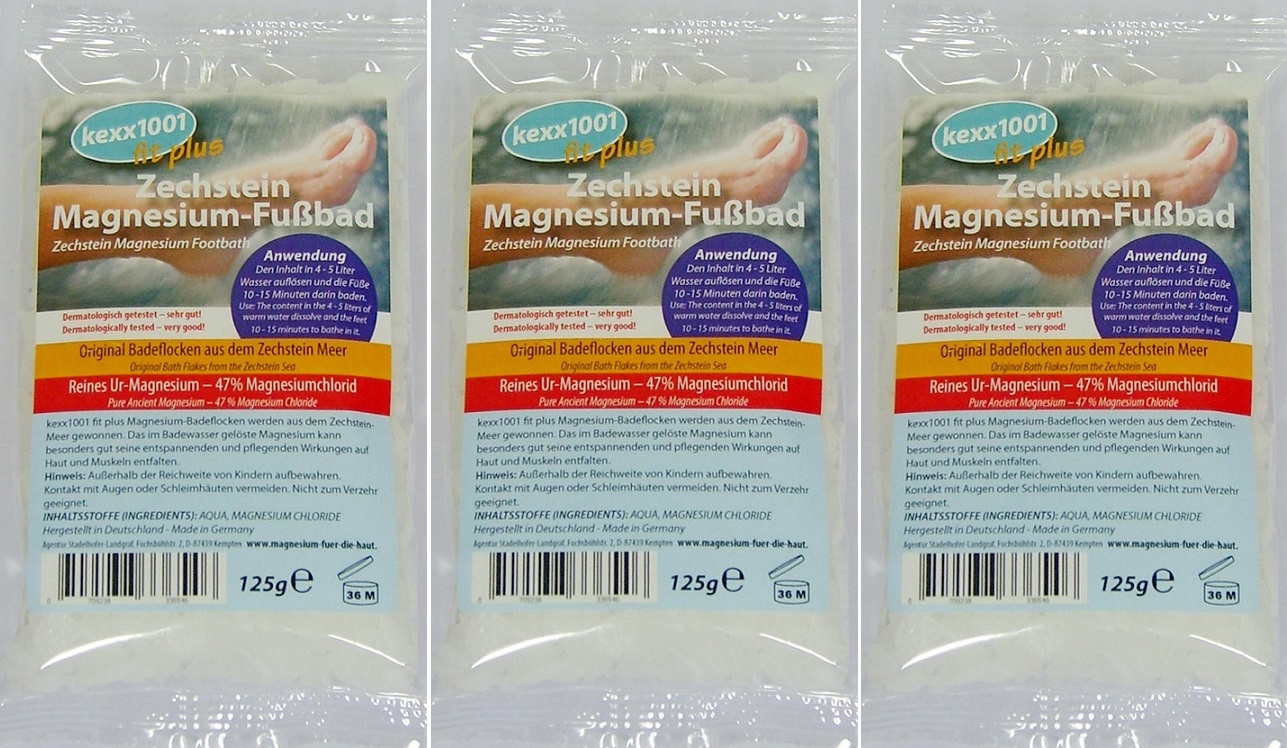 Zechstein Magnesium-Fußbad 125g - 47% Magnesiumchlorid - kexx1001 – Bild 4