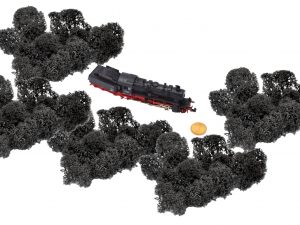 Muwse Islandmoos Dunkelgrau 25 g Maßstab Spur N Modellbau