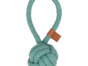 D&D Knotenball mit Schlaufe Harper - blau - 18,5 x 6cm