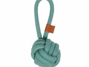 D&D Knotenball mit Schlaufe Harper - blau - 27 x 10cm