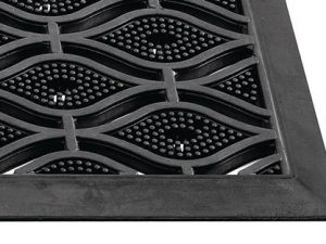 Fußmatte schwarz Gum.L450xB750xS15mm