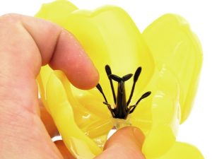 EUROPALMS Kristalltulpe, Kunstblume, gelb 61cm 12x