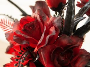 EUROPALMS Halloween Tischdeko, Rosen, 28cm