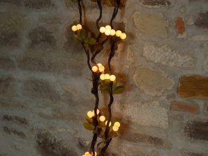 EUROPALMS Torfmyrte-Zweige, mit LEDs, 180cm