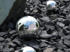 EUROPALMS Dekokugel 20cm, silber