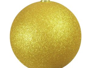 EUROPALMS Dekokugel 20cm, gold, glitzer