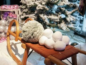 EUROPALMS Schneebälle, 7,5cm 10x