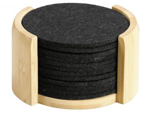 KESPER Untersetzer Filz/Bambus 12er Pack