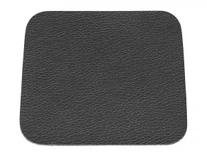 ASA Glasuntersetzer Lederoptik schwarz 10x10cm 4Stück