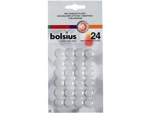 BOLSIUS 24 Haftklebeplättchen auf Karte