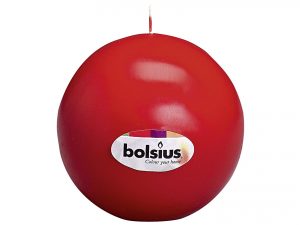 BOLSIUS Kugelkerze Ø 7cm rot