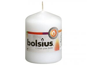 BOLSIUS Stumpenkerze 8x5,8cm weiß