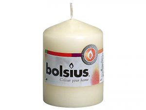 BOLSIUS Stumpenkerze 8x5,8cm elfenbein