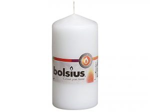 BOLSIUS Stumpenkerze 12x5,8cm weiß
