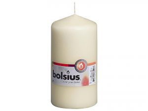 BOLSIUS Stumpenkerze 13x6,8cm elfenbein