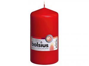 BOLSIUS Stumpenkerze 13x6,8cm rot