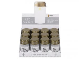 METALLWARENFABRIK MOLL LED-Grablicht batteriebetrieben (nicht enthalten) weiß
