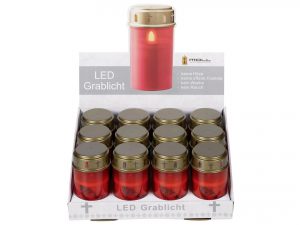 METALLWARENFABRIK MOLL LED-Grablicht batteriebetrieben (nicht enthalten) rot