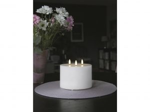 STAR TRADING LED-Kerze '3 Dochte Flamme'