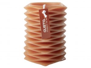 GUSTA Stumpenkerze 'Zick Zack'