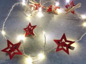 F-H-S LED-Lichterkette mit Klammern 20 LED 3fach sortiert