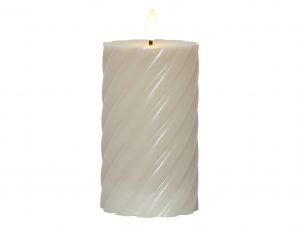 STAR TRADING LED-Echtwachs-Kerze 'Flamme Swirl'