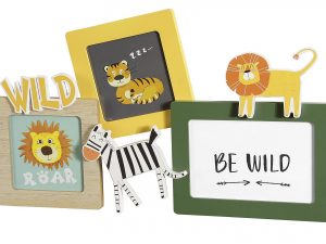 Galerierahmen 'Zebra & Löwe' sortiert