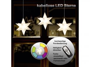 F-H-S Sterne LED 3er Set