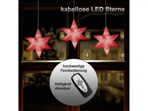 F-H-S Sterne LED 3er Set