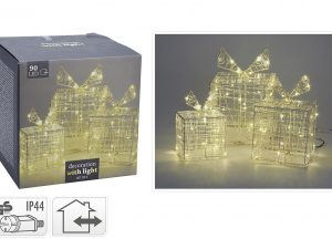 Deko 'Geschenke' 90 Mikro-LED 3er Set