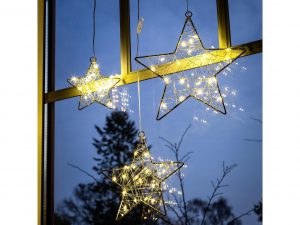 HI LED Sterne zum Hängen 3er Set