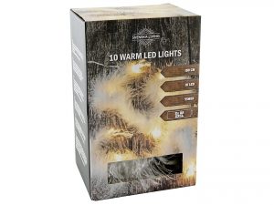 Lichterkette mit Federn 10 LED