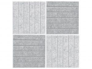 ZELLER PRESENT Pinboard-Set Filz 4teilig