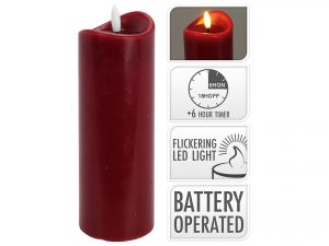 LED Kerze mit Echtwachseffekt