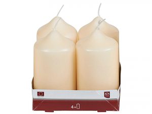 Stumpenkerze 9xØ5cm cr4 Pack
