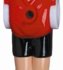 Charlsten Kickerfiguren für 16 mm Kickerstangen Rot/Schwarz - 11er Komplettset