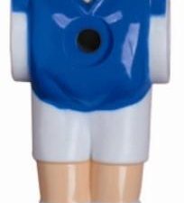 Charlsten Kickerfiguren für 16 mm Kickerstangen Blau/Weiß - 11er Komplettset