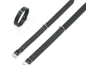 Karlie RONDO Halsband genäht - Schwarz - 32 mm, 57 cm