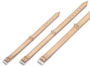 Karlie RONDO Halsband genäht - Natur/Schwarz - 32 mm, 70 cm