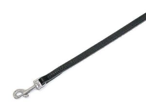 Karlie RONDO Leine genäht - Schwarz - 22 mm, 100 cm