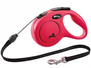 FLEXI Rollleine New CLASSIC Seil - 5m, bis 20kg - Rot