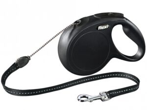 FLEXI Rollleine New CLASSIC Seil - 8m, bis 20kg - Schwarz